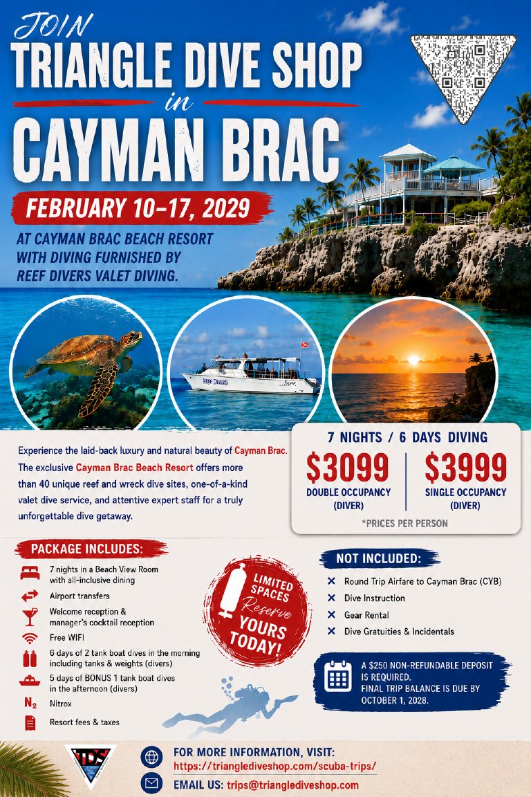 Cayman Brac 2029 Dive Trip